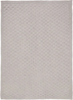 Alvi Strickdecke Karo Grau 75 X 100 Cm