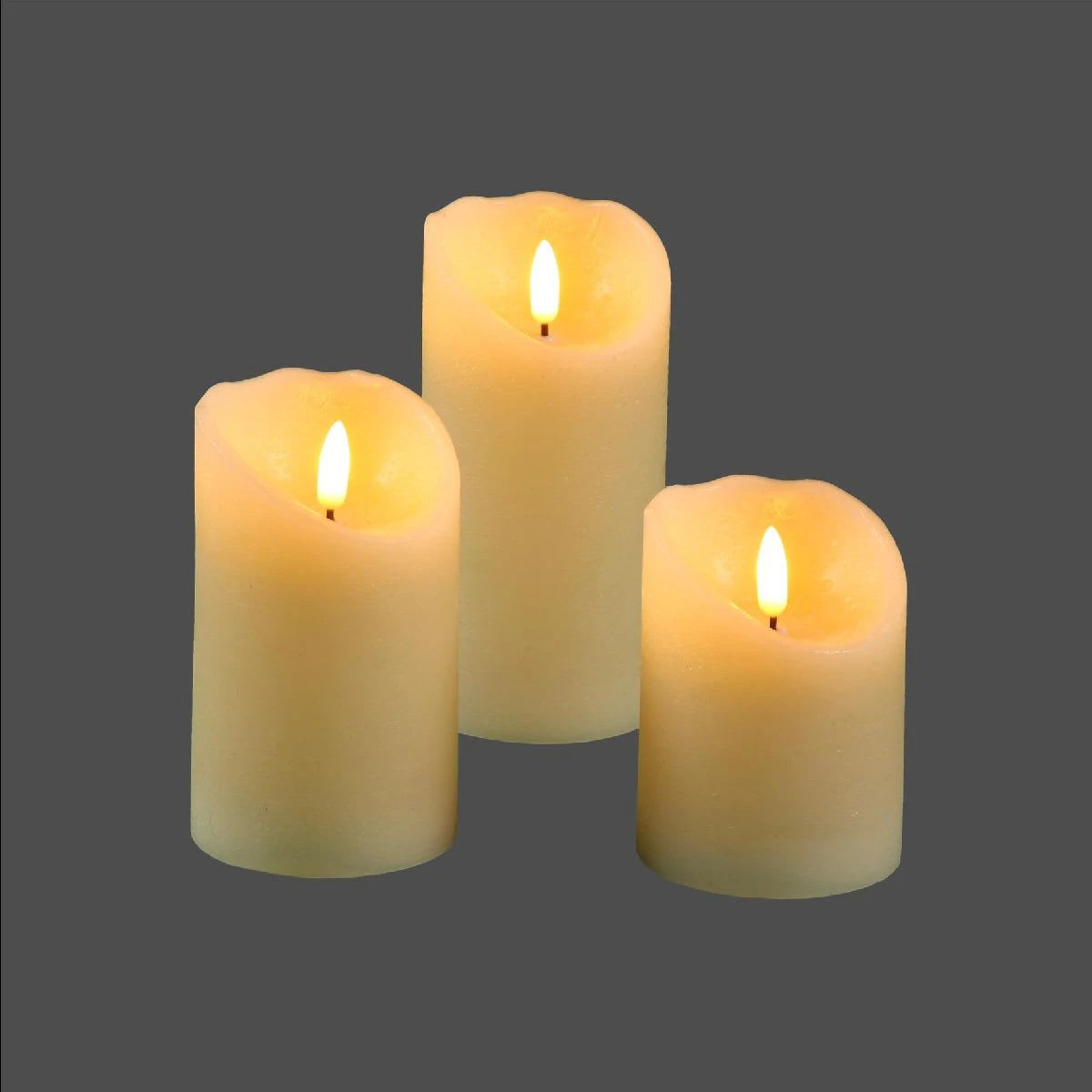 LED Kerze In Antikweiß - 7,5 X (H) 15,0 Cm – Bild 2