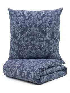 Perkal-Bettwäsche-Set In Blau