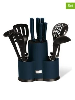 12tlg. Küchenhelfer-Set In Dunkelblau