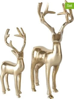 2er-Set: Dekofiguren "Thielo" In Gold