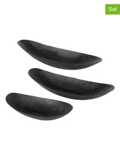 3er-Set: Dekoschalen "Resvik" In Schwarz