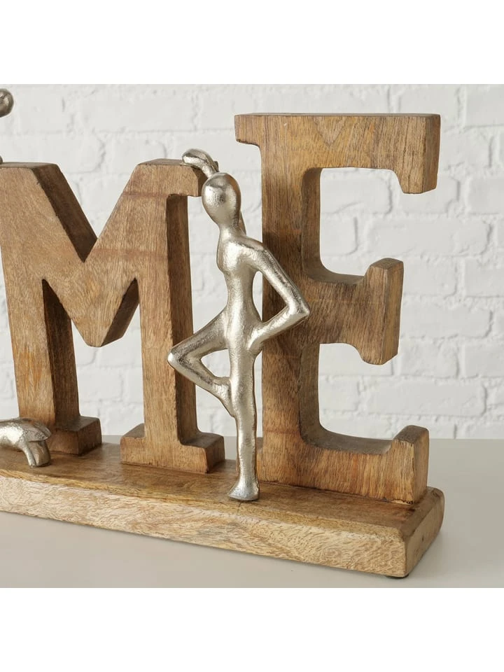 Dekoobjekt "Home" In Natur/ Silber - (B)58 X (H)26 X (T)8 Cm – Bild 4