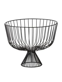 Dekoschale "Tora" In Schwarz - (H)25 X Ø 30 Cm