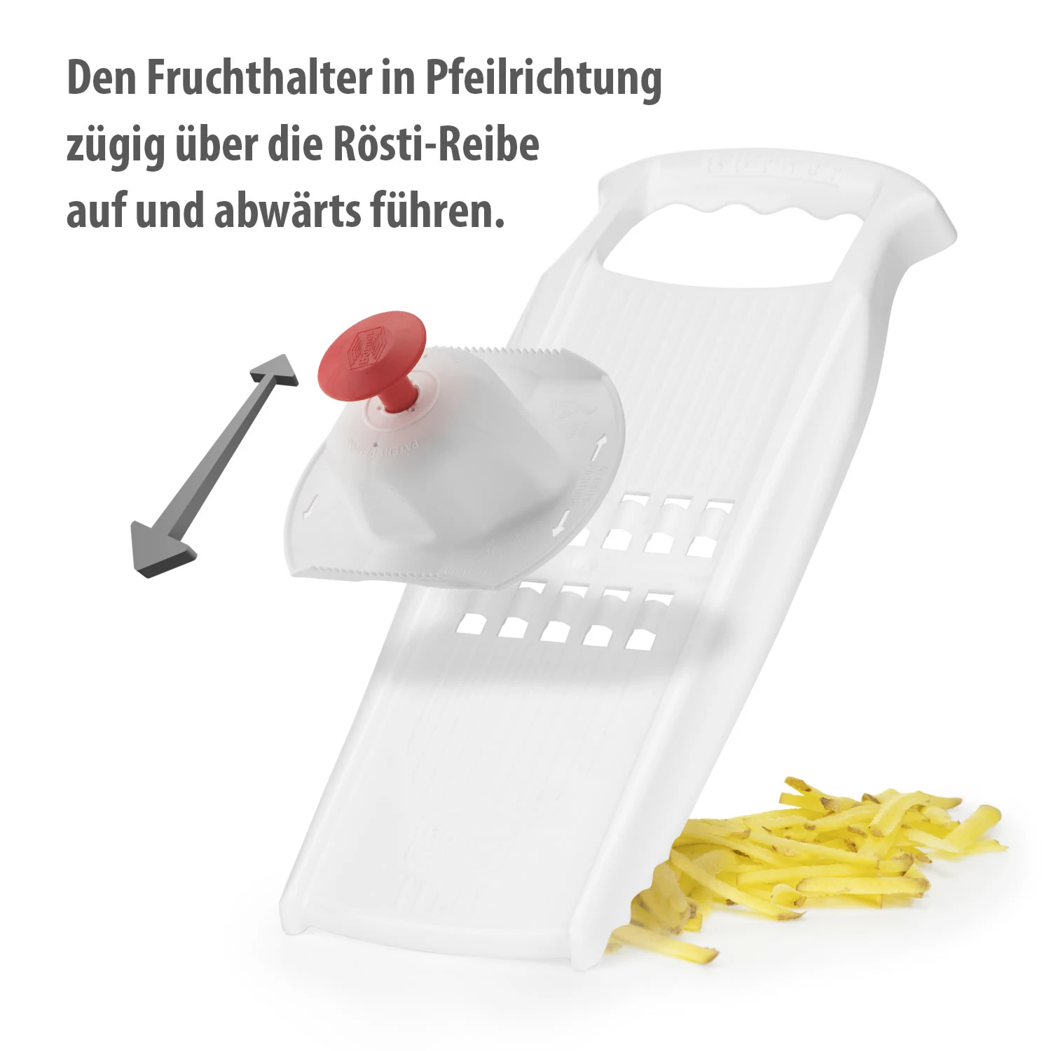 Gemüsehobel Rösti PowerLine Mit Fruchthalter In Weiß – Bild 5