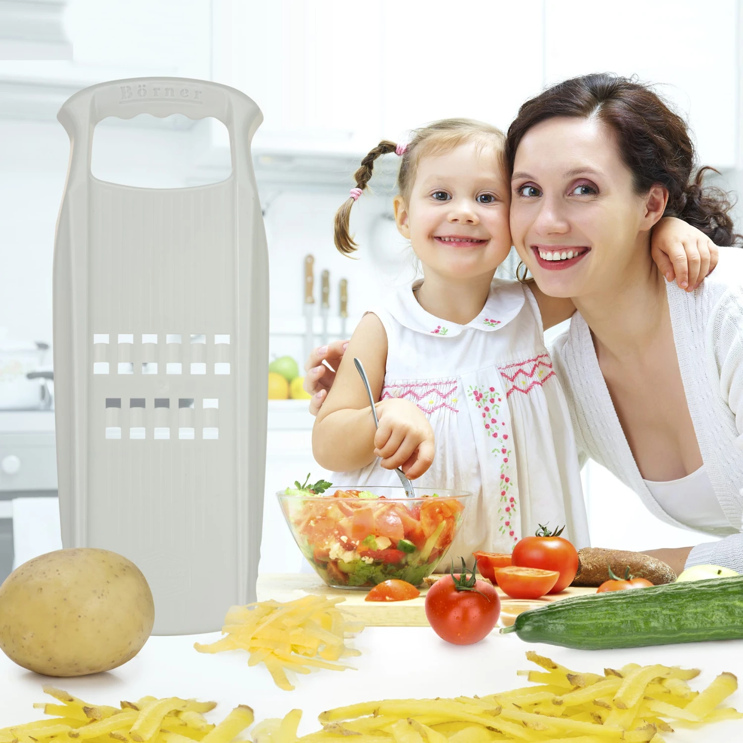 Gemüsehobel Rösti PowerLine Mit Fruchthalter In Weiß – Bild 6