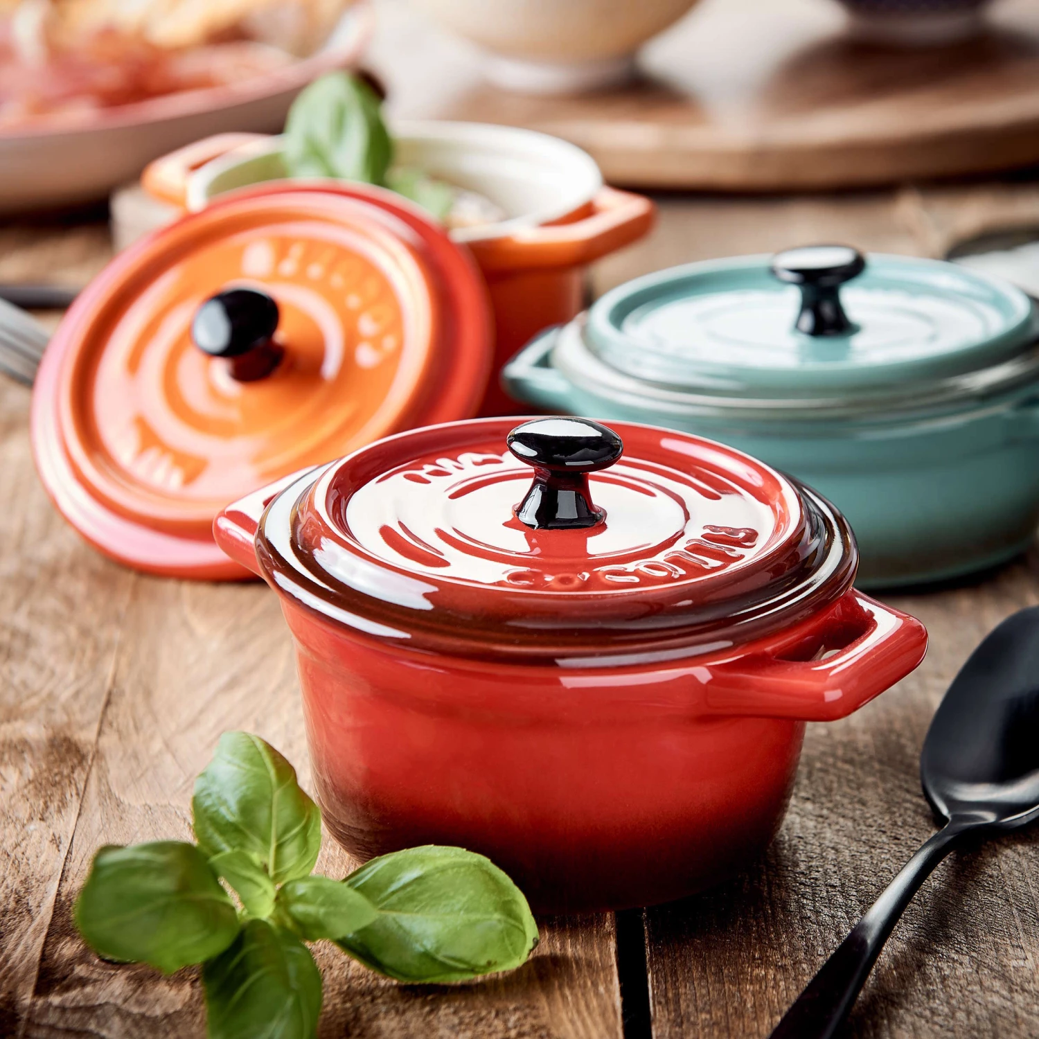 Mini-Auflaufform Rund 190ml C'EST SI BON In Rot – Bild 2