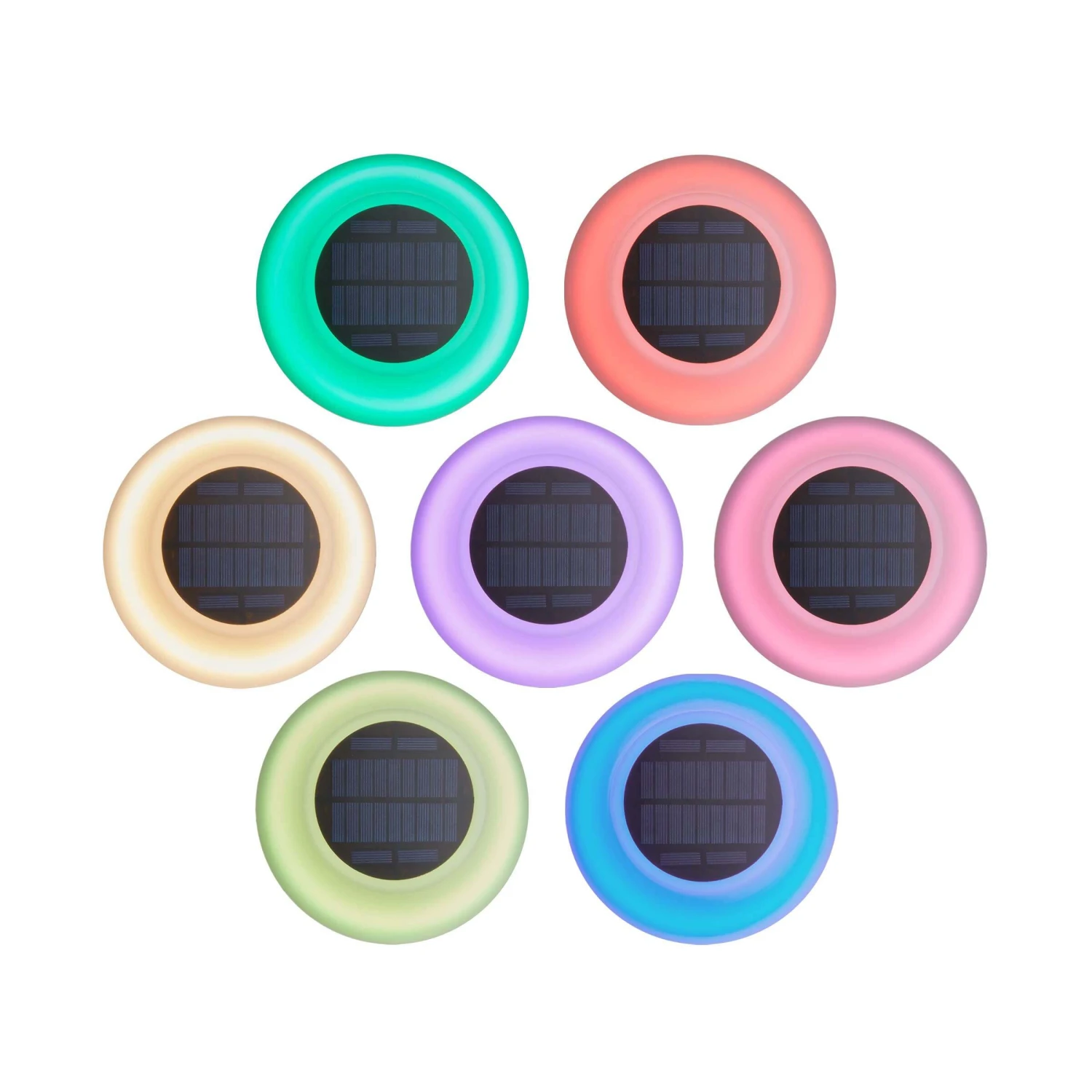 Outdoor Solar-Tischleuchte Mit Farbwechsel LIGHT UP In Schwarz-Weiß – Bild 4