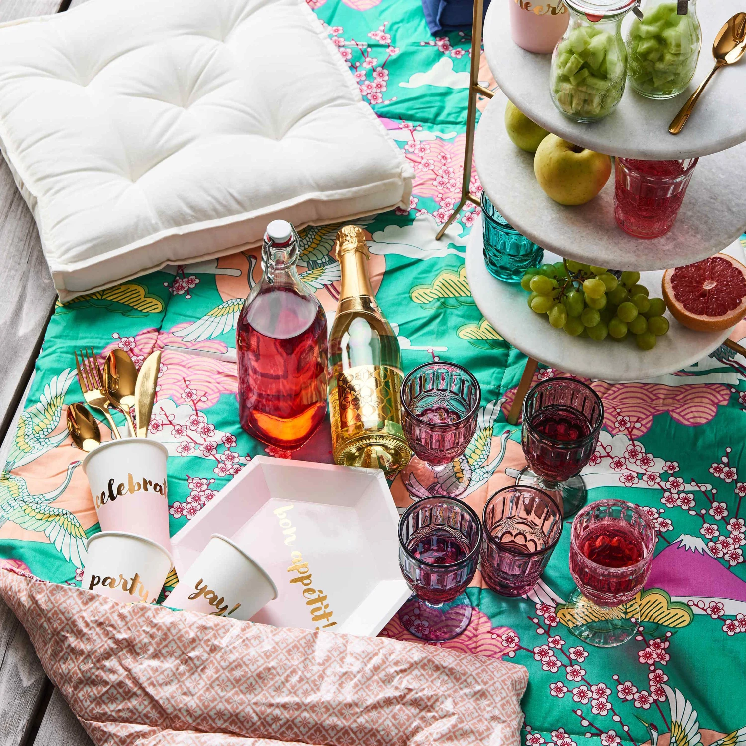 Picknickdecke Japan B 140 X T 180cm PICNIC DELUXE In Bunt – Bild 8