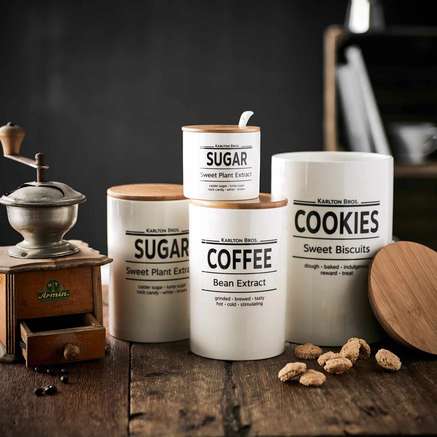 Vorratsdose Sugar 1100ml KARLTON BROS. In Weiß – Bild 2