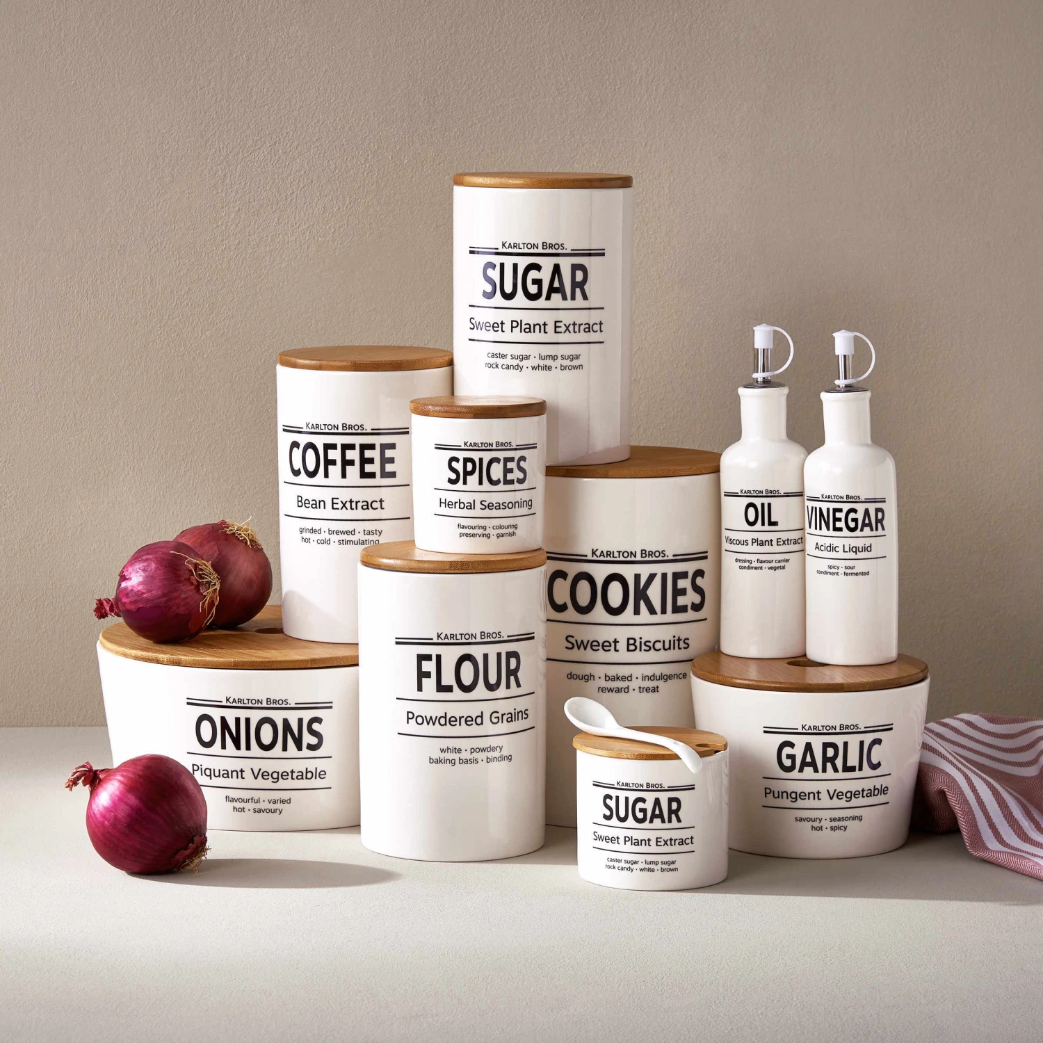 Vorratsdose Sugar 1100ml KARLTON BROS. In Weiß – Bild 4