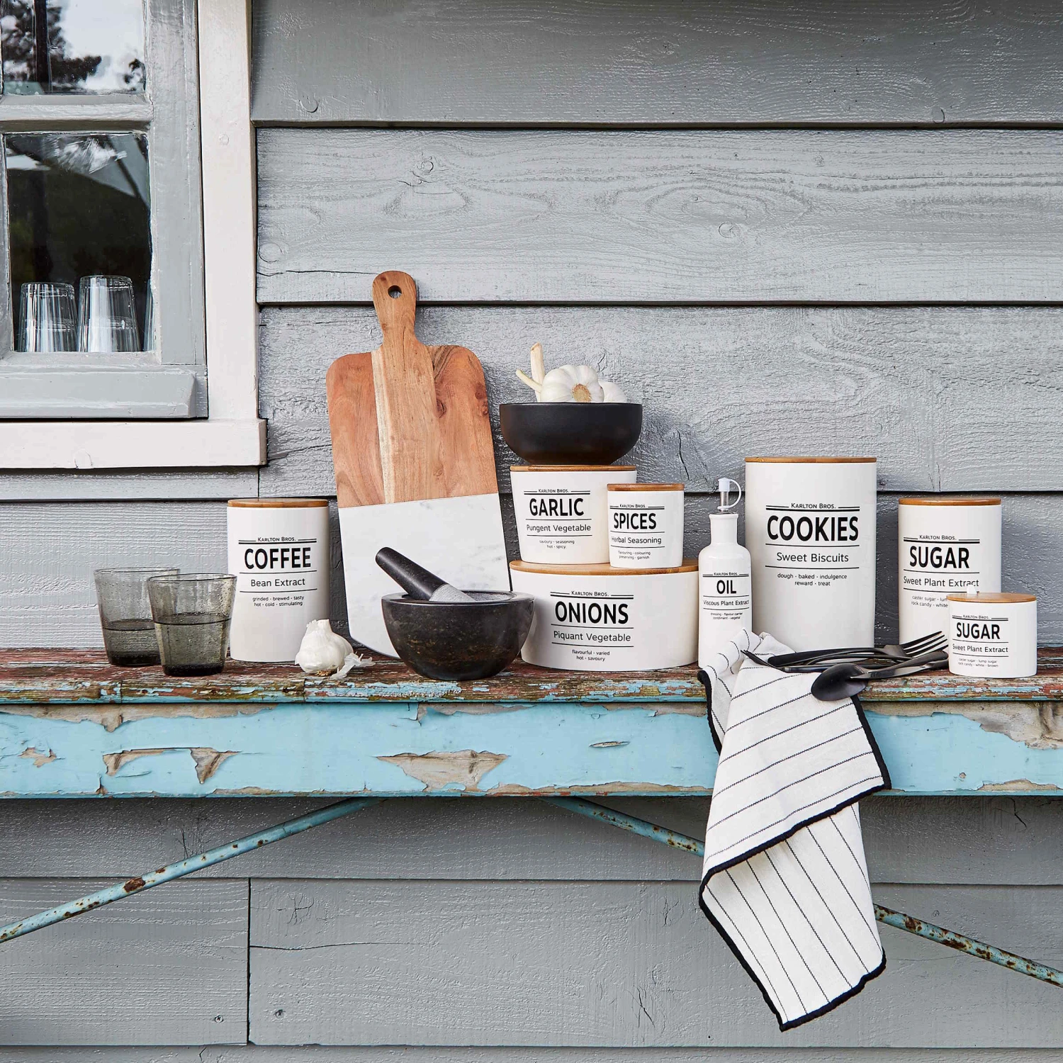 Vorratsdose Sugar 1100ml KARLTON BROS. In Weiß – Bild 5