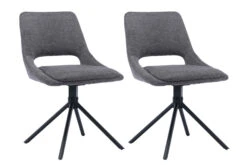 2-er-Set: Esszimmerstuhl ELLA In Grau