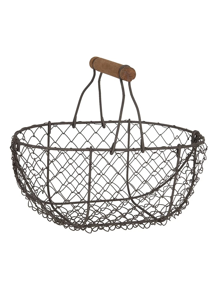 Korb In Schwarz - (B)24 X (H)16 X (T)11 Cm – Bild 2