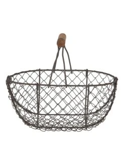 Korb In Schwarz - (B)24 X (H)16 X (T)11 Cm