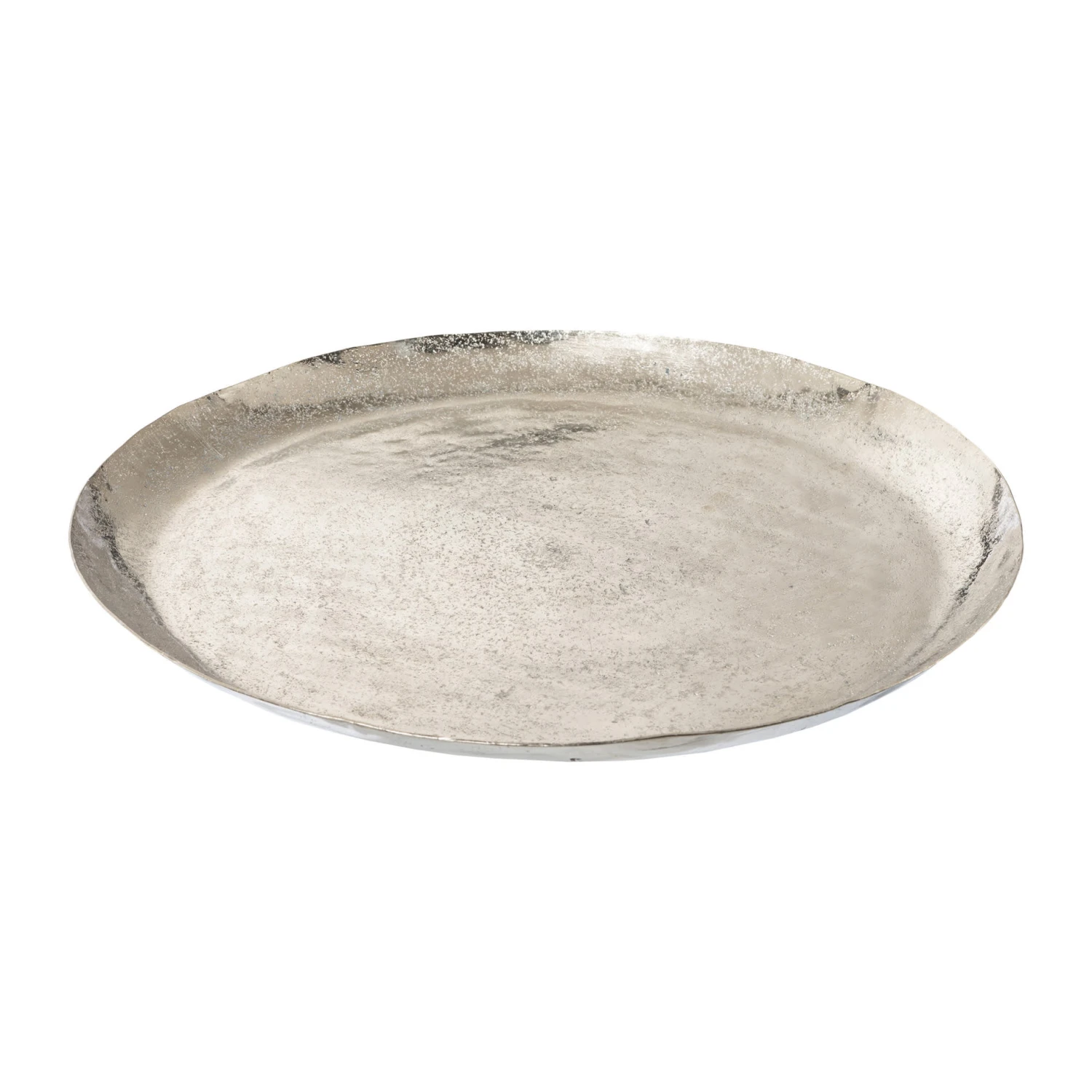 Deko-Teller Aus Metall In Silber
