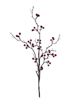 Dekozweig In Braun/ Rot - (H)99 Cm