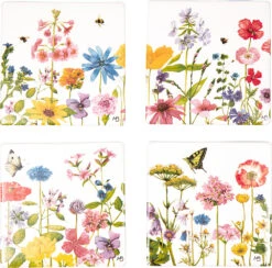 Untersetzer (4 St.sort.) "Wildblumen" GartenLiebe (Bastin)