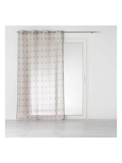 Gardine "Nailka" In Beige/ Schwarz