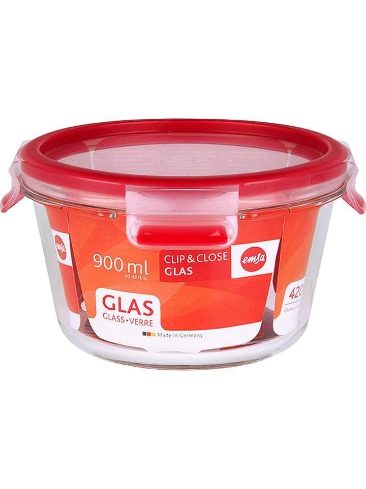 Emsa Aufbewahrungsdose "Clip & Close" In Rot - 900 Ml