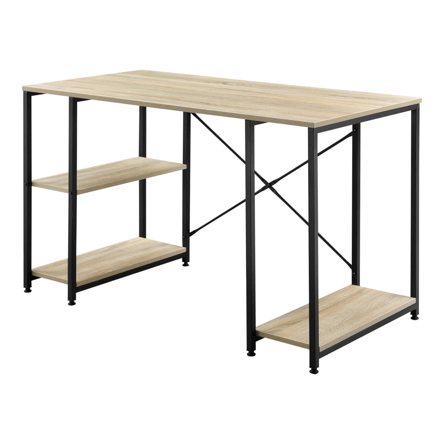 Schreibtisch Aarhus In Hellbraun Weiß (H)75cm (B)120cm (T)60cm – Bild 2