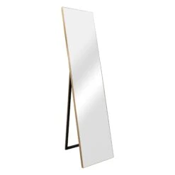Standspiegel Barletta In Gold (H)150.6cm (B)35.6cm (T)2.7cm