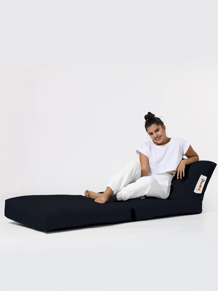 Sitzsack In Schwarz - (B)55 X (H)40 X (T)40 Cm – Bild 5