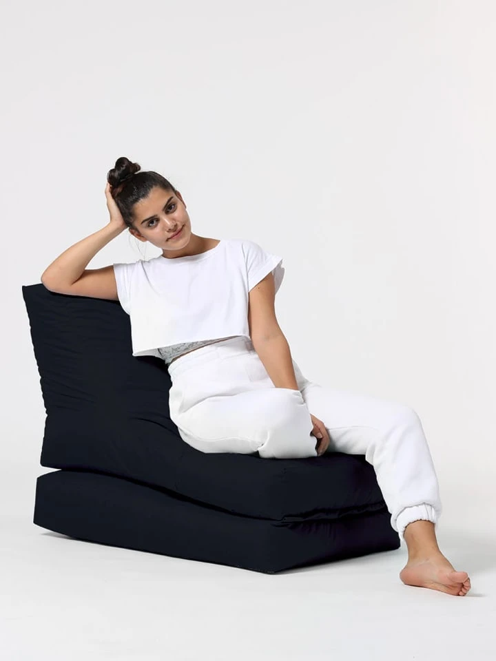 Sitzsack In Schwarz - (B)55 X (H)40 X (T)40 Cm – Bild 6