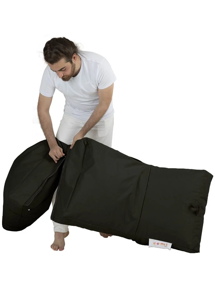 Sitzsack In Schwarz - (B)55 X (H)40 X (T)40 Cm – Bild 8