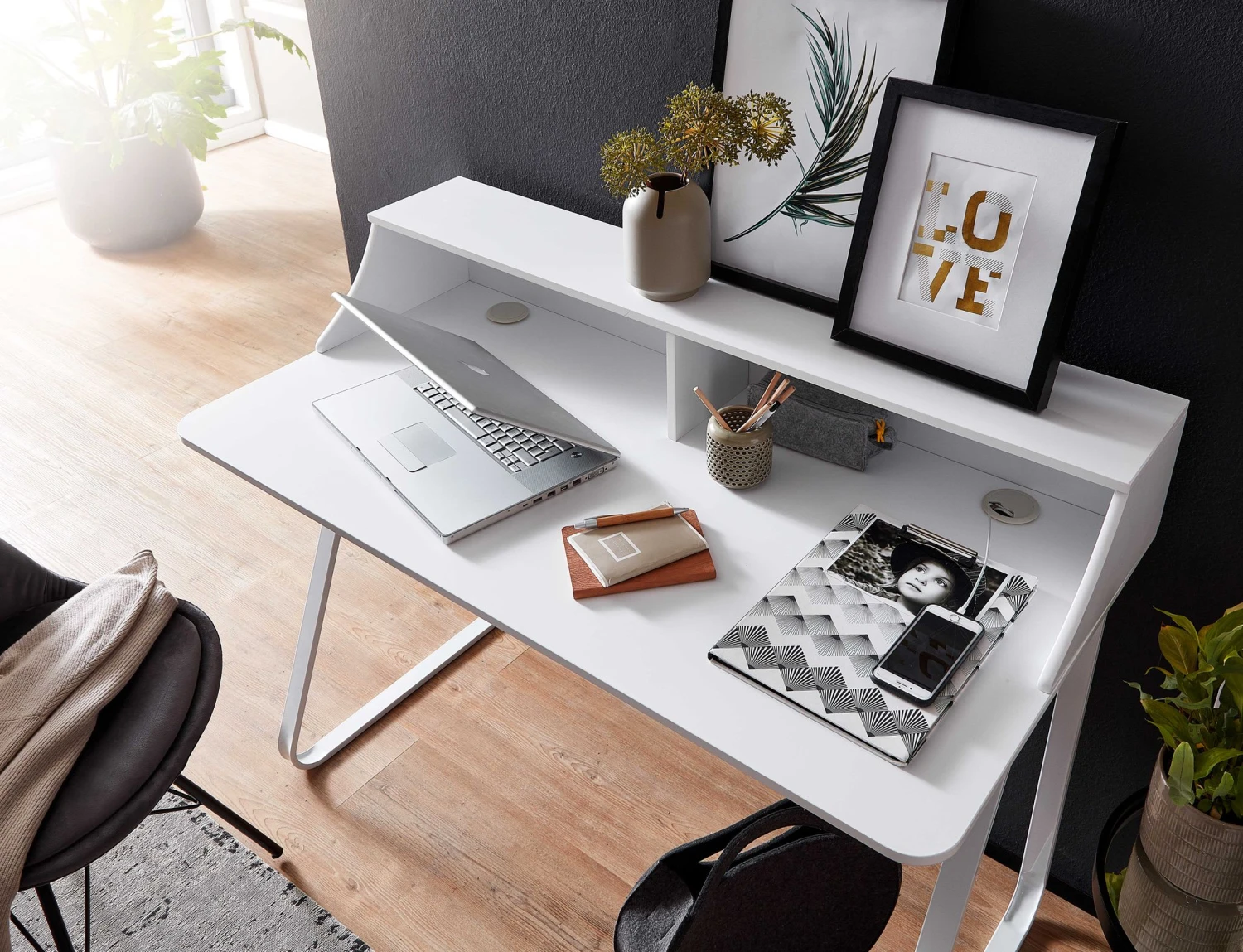 Schreibtisch "FB73749" In Weiß / – Bild 5