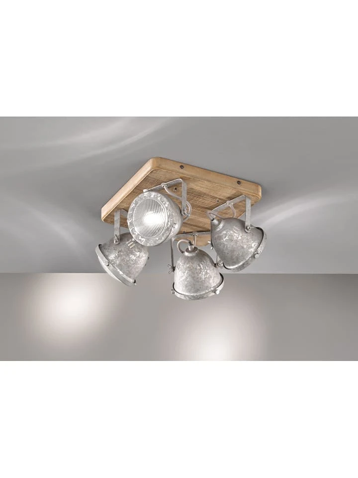 Deckenleuchte "Old" In Hellbraun/ Silber - (B)31 X (T)31 Cm – Bild 2