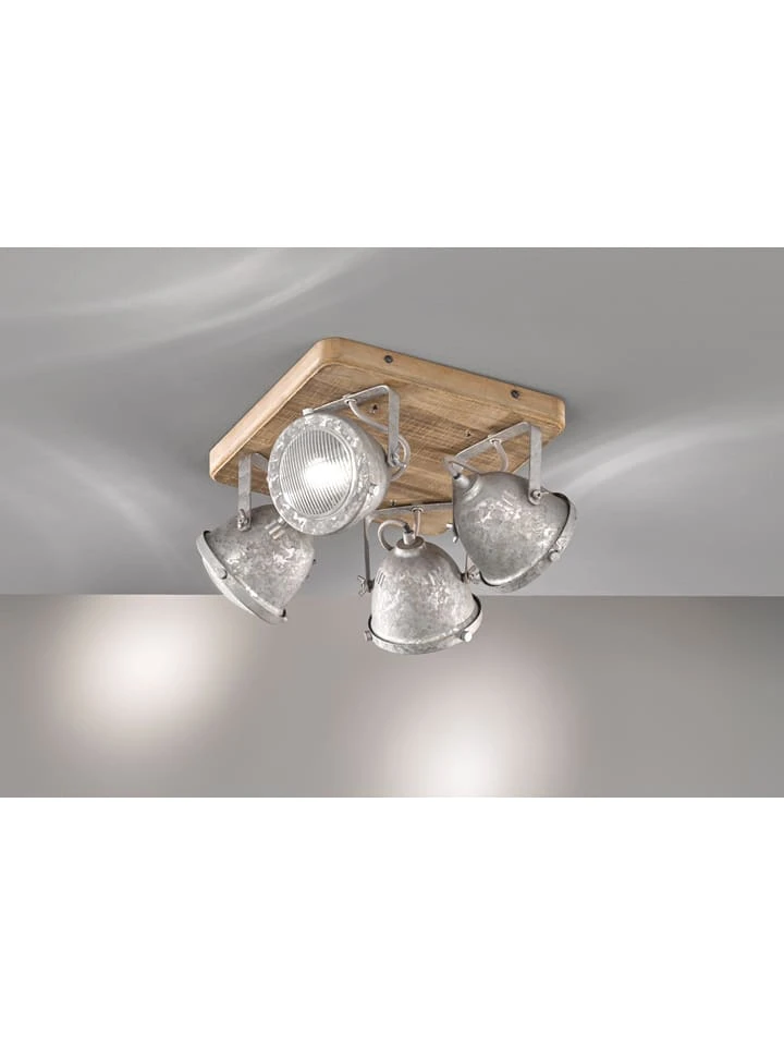 Deckenleuchte "Old" In Hellbraun/ Silber - (B)31 X (T)31 Cm – Bild 3