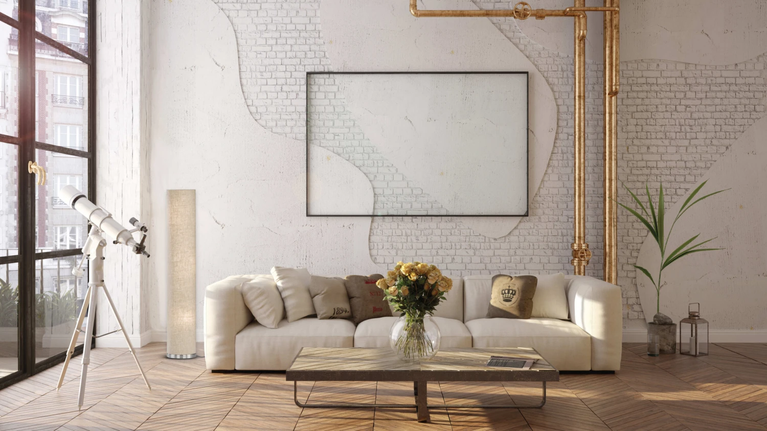 Stehleuchte Thor In Nickelfarben - (H)110 X (D)19 Cm – Bild 3