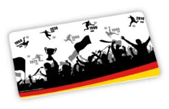 Frühstücksbrettchen Fußball Titel In Weiß - 23,5 X 14,5 Cm