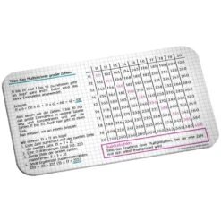 Frühstücksbrettchen Großes 1x1 In Bunt - 23,5 X 14,5 Cm