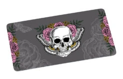 Frühstücksbrettchen Lady Skull In Grau - 23,5 X 14,5 Cm