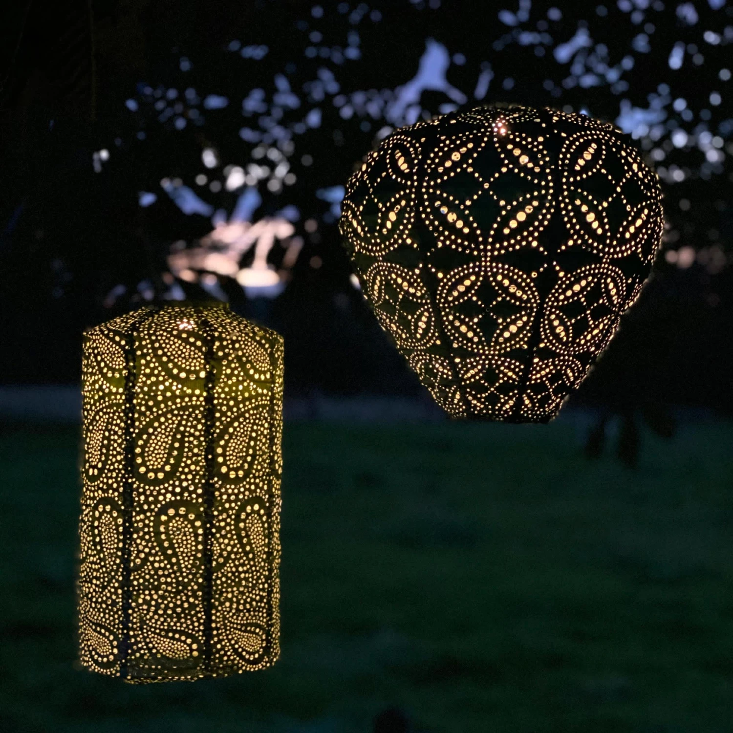 Innen- Und Außen Solar Leuchte MANDELA-30 In Grün – Bild 3