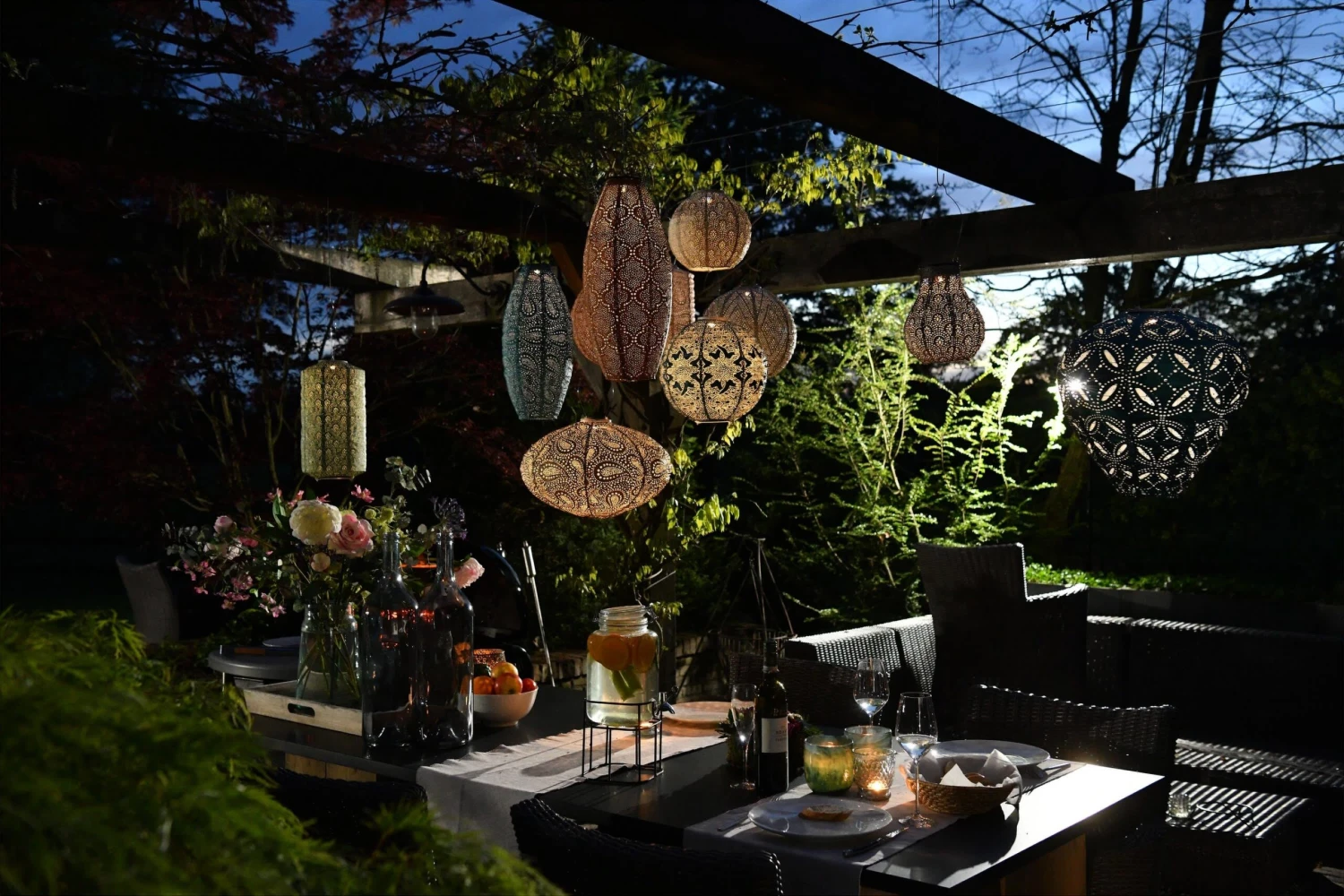 Innen- Und Außen Solar Leuchte MANDELA-30 In Grün – Bild 4