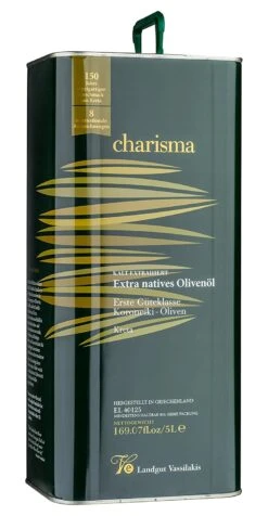 5 L Charisma Koroneiki Olivenöl Premium - Extra Nativ, Sortenrein Aus Kreta
