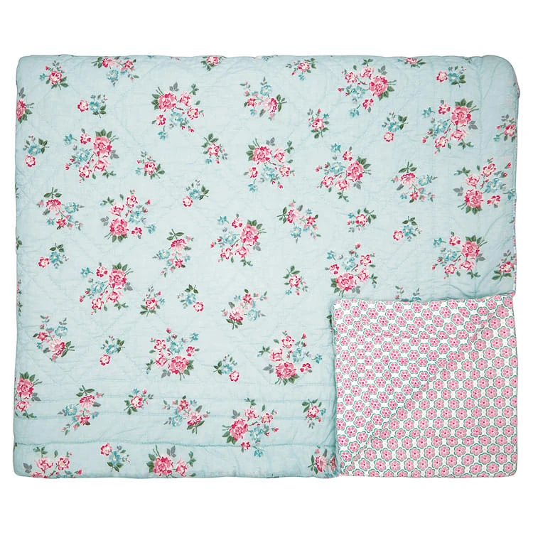 Quilt SONIA Pale Blue Blau 180x230