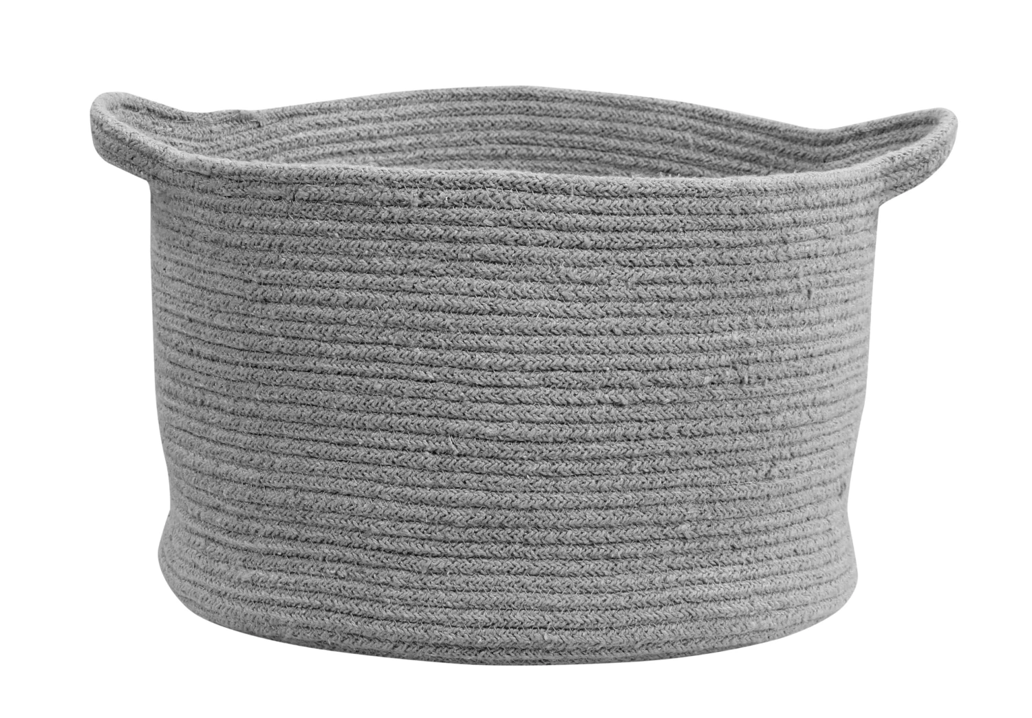 Korb "Gestreifter" In Hellgrau - 36x36x24 Cm – Bild 3