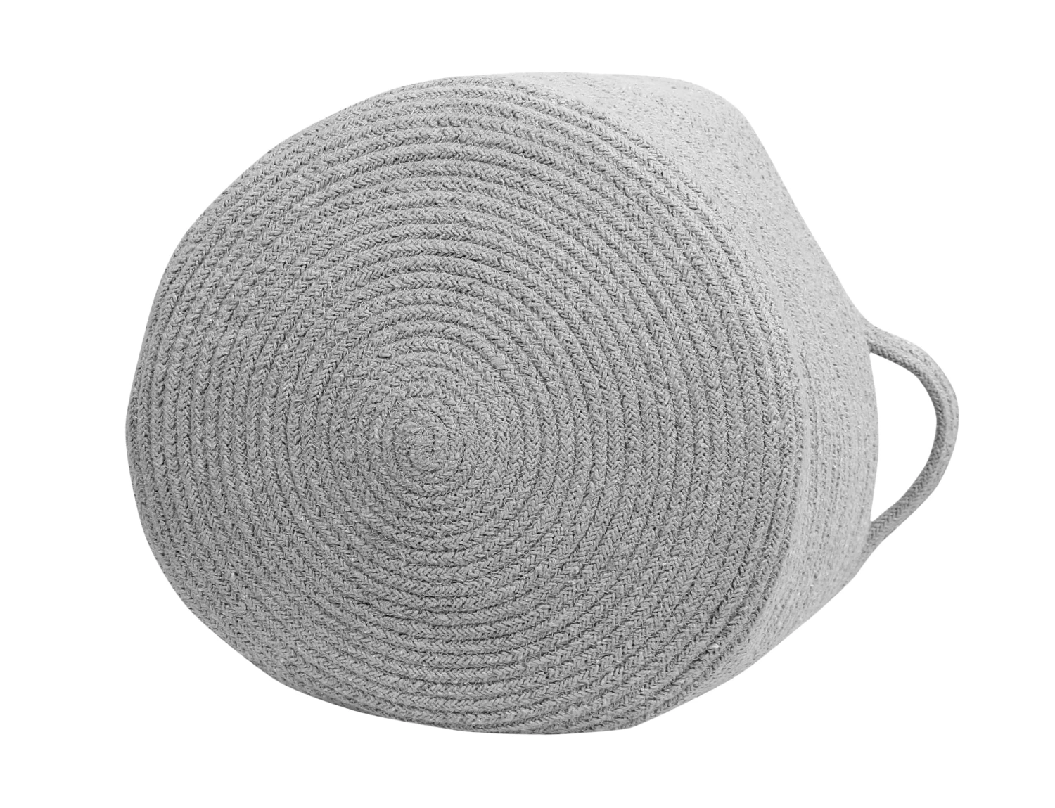 Korb "Gestreifter" In Hellgrau - 36x36x24 Cm – Bild 5