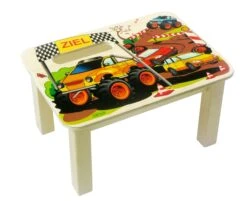 Fußbank "Monstertruck" In Bunt