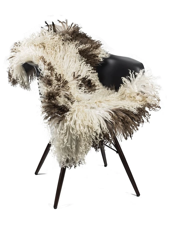 Lammfell In Beige/ Braun – Bild 2