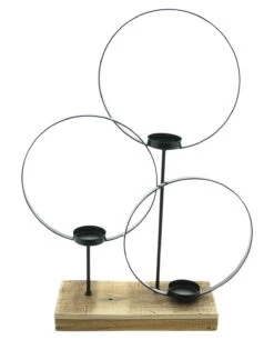 Windlicht "Kreise" 350x90x470 In Bunt