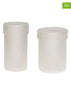 2er-Set: Aufbewahrungsgläser "Pop" In Weiß