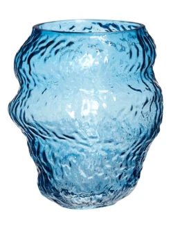 Vase "Aurora" In Blau - (H)18 X Ø 17 Cm