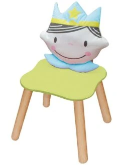 Kinderstuhl "Prinz" In Hellblau/ Grün - (B)38 X (H)50 X (T)36 Cm