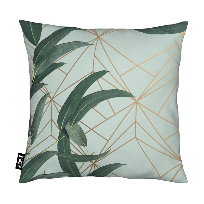 Kissen "Branches And Leaves" In Grün – Bild 2