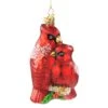 Baumschmuck Glas Kardinalvogelpaar In Bunt